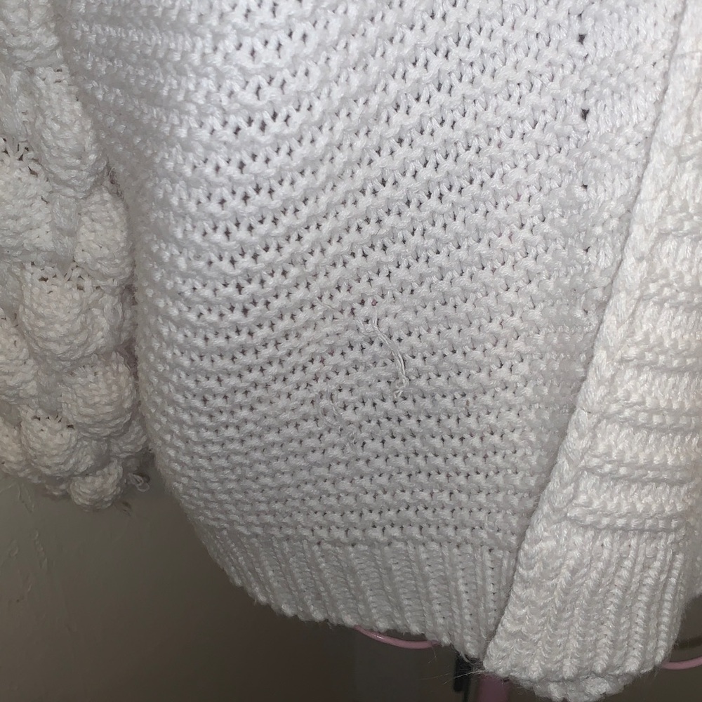 -Femme by Design white/ivory sweater cardigan- Medium - Picture 3 of 8